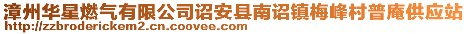 漳州華星燃氣有限公司詔安縣南詔鎮梅峰村普庵供應站