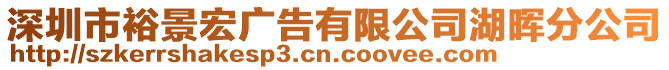 深圳市裕景宏廣告有限公司湖暉分公司