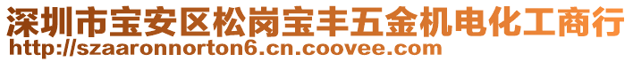 深圳市寶安區松崗寶豐五金機電化工商行