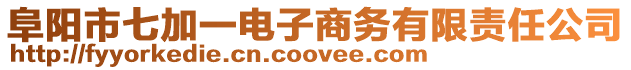 阜陽市七加一電子商務有限責任公司