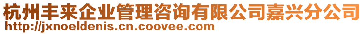 杭州豐來企業(yè)管理咨詢有限公司嘉興分公司