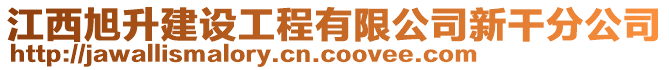 江西旭升建設(shè)工程有限公司新干分公司