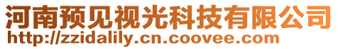 河南預(yù)見(jiàn)視光科技有限公司