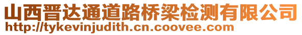 山西晉達通道路橋梁檢測有限公司