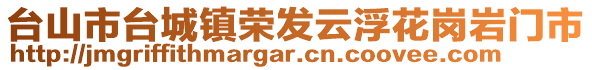 臺山市臺城鎮(zhèn)榮發(fā)云浮花崗巖門市