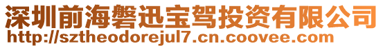 深圳前海磐迅寶駕投資有限公司