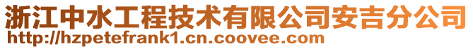浙江中水工程技術(shù)有限公司安吉分公司
