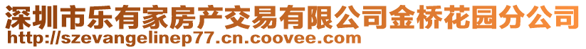 深圳市樂有家房產交易有限公司金橋花園分公司