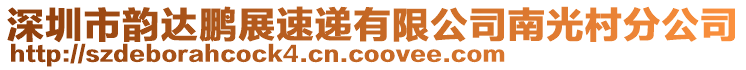 深圳市韻達鵬展速遞有限公司南光村分公司