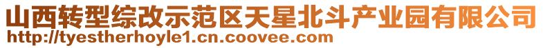 山西轉(zhuǎn)型綜改示范區(qū)天星北斗產(chǎn)業(yè)園有限公司