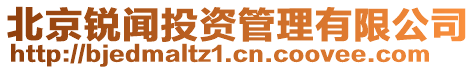 北京銳聞投資管理有限公司