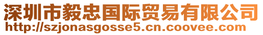 深圳市毅忠國際貿(mào)易有限公司