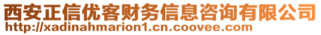 西安正信優(yōu)客財(cái)務(wù)信息咨詢有限公司