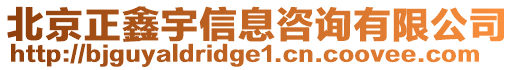 北京正鑫宇信息咨詢有限公司