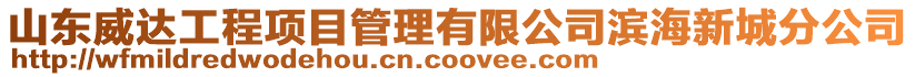 山東威達(dá)工程項(xiàng)目管理有限公司濱海新城分公司