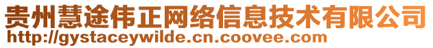 貴州慧途偉正網(wǎng)絡(luò)信息技術(shù)有限公司