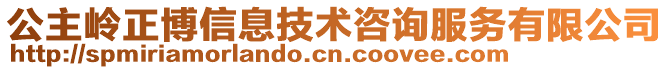 公主嶺正博信息技術(shù)咨詢服務(wù)有限公司