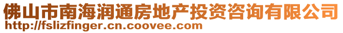 佛山市南海潤通房地產(chǎn)投資咨詢有限公司
