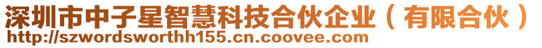 深圳市中子星智慧科技合伙企業(yè)（有限合伙）