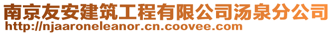 南京友安建筑工程有限公司湯泉分公司