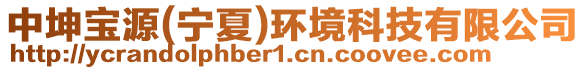 中坤寶源(寧夏)環(huán)境科技有限公司