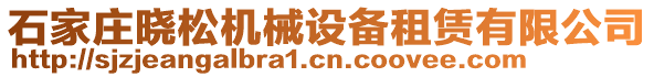 石家莊曉松機(jī)械設(shè)備租賃有限公司