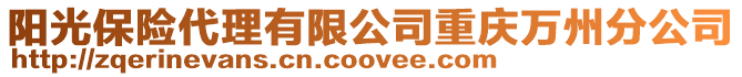 陽光保險(xiǎn)代理有限公司重慶萬州分公司