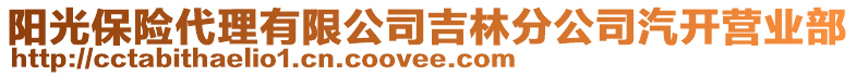 陽光保險代理有限公司吉林分公司汽開營業部