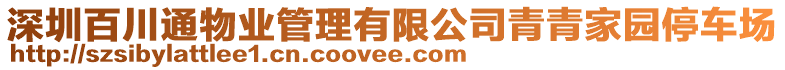 深圳百川通物業管理有限公司青青家園停車場