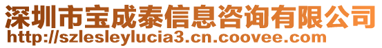 深圳市寶成泰信息咨詢有限公司