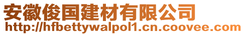 安徽俊國建材有限公司