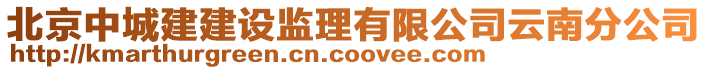 北京中城建建設(shè)監(jiān)理有限公司云南分公司