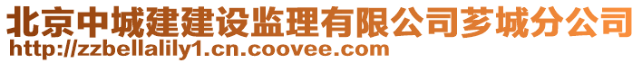 北京中城建建設監理有限公司薌城分公司