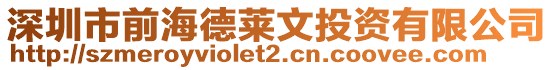 深圳市前海德萊文投資有限公司