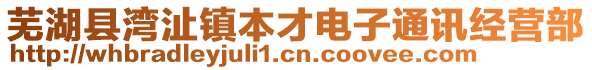 蕪湖縣灣沚鎮(zhèn)本才電子通訊經(jīng)營(yíng)部