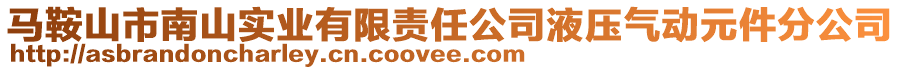馬鞍山市南山實業(yè)有限責任公司液壓氣動元件分公司