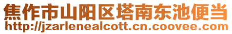 焦作市山陽區塔南東池便當