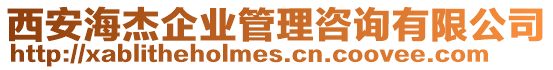 西安海杰企業(yè)管理咨詢有限公司