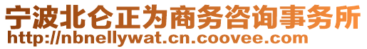 寧波北侖正為商務(wù)咨詢事務(wù)所