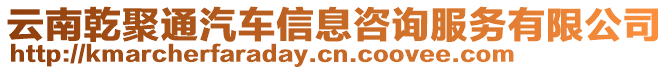 云南乾聚通汽車信息咨詢服務有限公司