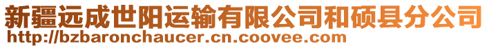 新疆遠成世陽運輸有限公司和碩縣分公司