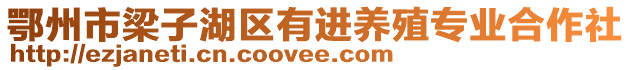 鄂州市梁子湖区有进养殖专业合作社