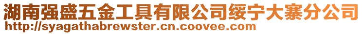 湖南強盛五金工具有限公司綏寧大寨分公司