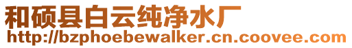 和碩縣白云純凈水廠