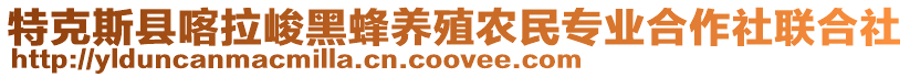 特克斯县喀拉峻黑蜂养殖农民专业合作社联合社