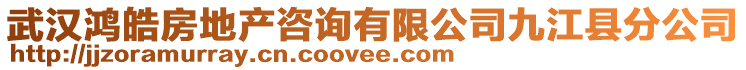 武漢鴻皓房地產(chǎn)咨詢有限公司九江縣分公司