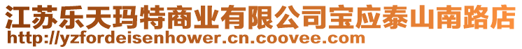 江蘇樂天瑪特商業(yè)有限公司寶應(yīng)泰山南路店