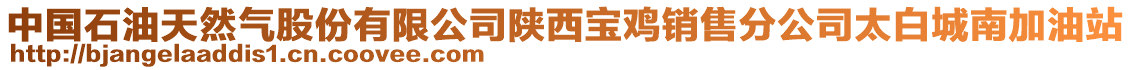 中國(guó)石油天然氣股份有限公司陜西寶雞銷售分公司太白城南加油站