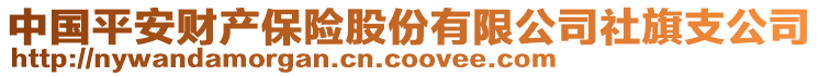 中國(guó)平安財(cái)產(chǎn)保險(xiǎn)股份有限公司社旗支公司