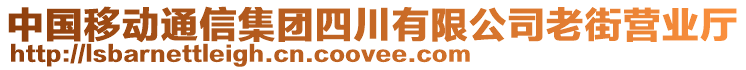 中國移動通信集團四川有限公司老街營業(yè)廳